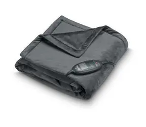 BEURER HD 74 Cosy Limited Edition czarny / Koc grzewczy / 100 W / 6 temperatur / 150 x 130 cm