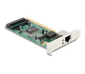 Karta DeLock PCI 1x Gigabit LAN RJ45 / Karta sieciowa / Realtek RTL8169 / 10/100/1000 Mbit/s / niski profil