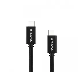 ADATA CACC-200PN-BK czarny / Kabel do transmisji danych i ładowania / USB-C - USB-C / PD 100 W / QC 3.0 / 2 m