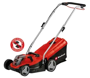 Einhell GE-CM 18/33 Li-Solo / Kosiarka akumulatorowa / 18 V / Bez napędu / Szerokość koszenia 33 cm / Kosz 30 l / Bez akumulatora