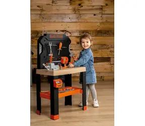 Smoby Black+Decker Workshop / 71 części akcesoryjnych / od 3 lat