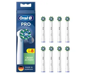 Oral-B Pro Cross Action biały / Wymienna główka szczoteczki / 8 szt.