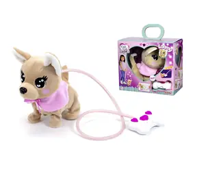 Simba Interaktywny pluszowy piesek ChiChi Love Loomy / beżowy, różowy / 20 cm / od 3 lat