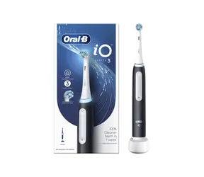 Oral-B iO Series 3 Matt Black / Elektryczna szczoteczka do zębów / Magnetyczna iO / 3 tryby / Etui podróżne