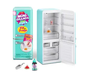 Zuru Mini Brands Napełnij lodówkę / Zestaw do zabawy / Miniatury i lodówka z podświetleniem UV / od 8 lat