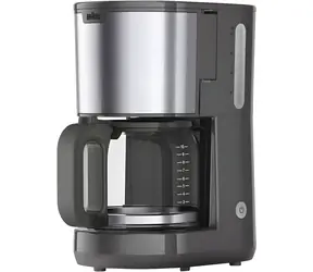 Braun KF 1500 PurShine szary/stal nierdzewna / Ekspres przelewowy / 1000 W / 10 filiżanek / dzbanek aromatyczny