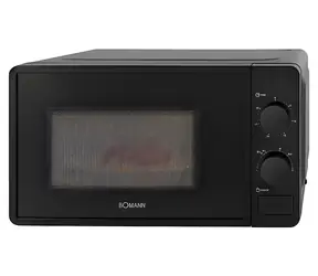 Bomann MW 6014 CB czarny / Kuchenka mikrofalowa / 700 W / 20 l / 6 poziomów mocy / 30-minutowy timer