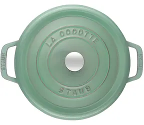 Staub La Cocotte Garnek z pokrywką miętowy / 6,7 l / żeliwo