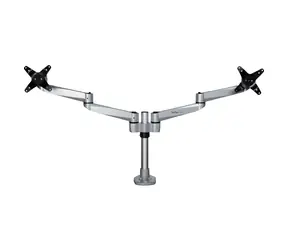 Ramię biurkowe StarTech na 2 monitory srebrne / Ramię na 2 monitory / nośność 10 kg / do 27" / obrót 360°