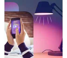 Alecto SMART-BULB10 / Inteligentna żarówka LED / E27 / RGB+W / Wi-Fi / ściemnialna