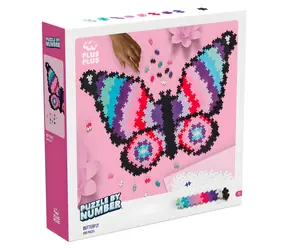 PLUS- Zestaw PLUS do budowania po numerach Motyl / 800 elementów
