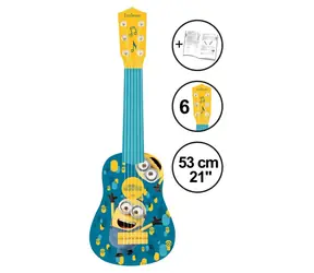 Gitara LEXIBOOK Minionki / 53 cm / od 3 lat / 6 strun