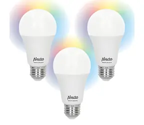 Alecto SMART-BULB10 3 szt. / Inteligentna żarówka LED / E27 / RGB / Wi-Fi / 2700 K