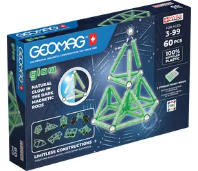 Zestaw do budowania Geomag Glow / 60 elementów / od 3 lat