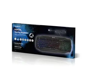 Klawiatura gamingowa Nedis US / Klawiatura membranowa / Podświetlenie LED / USB / 1,5 m / US