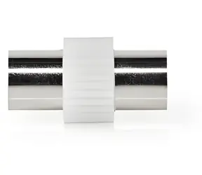 Adapter antenowy Nedis IEC-IEC biały / Adapter / 75 omów / Niklowany