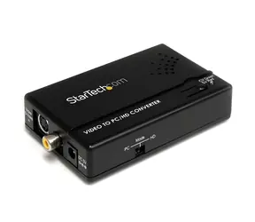 Konwerter StarTech Composite/S-Video na VGA czarny / Konwerter / maks. 1600 x 1200 px / 60 Hz