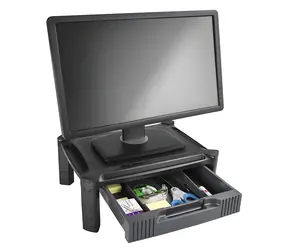 Podstawka pod monitor StarTech z szufladą, czarna / Podstawka pod monitor / do 32" / nośność 10 kg / plastik