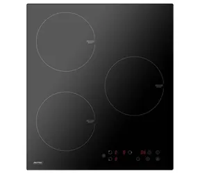 MpM MpM-45-IM-14 czarny / Płyta indukcyjna / 3 strefy / Sterowanie dotykowe / Timer 99 min / Blokada dziecięca
