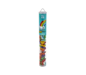 PLUS- Zestaw do budowy tuby PLUS Rainbow Mix / 100 elementów