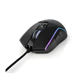Mysz gamingowa Nedis / Mysz gamingowa / Przewodowa / Regulowana rozdzielczość DPI 800-7200 / 6 przycisków / Podświetlenie LED