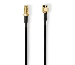 Kabel antenowy Nedis RP-SMA czarny / Kabel antenowy / RP-SMA - RP-SMA / 50 Ohm / 2 m