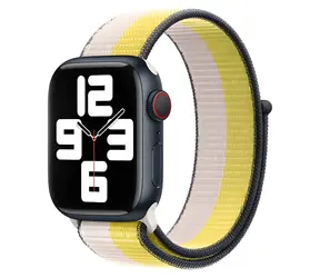 Pasek Devia Nylon Braided Two-Tone Loop Oat Milk do zegarka Apple Watch / 40/41/42 mm