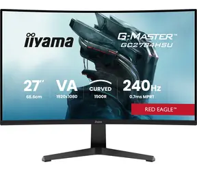 27" Iiyama G-Master GC2784HSU-B1 czarny / Monitor / VA zakrzywiony / FHD / 240 Hz / 0,7 ms / FreeSync Premium