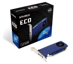 Sparkle Intel Arc A310 ECO 4G / Karta graficzna / 1000 MHz / 4 GB GDDR6 / 64-bit / 1x HDMI + 2x mDP / 350 W