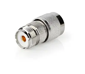 Adapter antenowy Nedis N męski - PL259 żeński / Adapter / niklowany / 75 Ohm / srebrny / 10 szt.