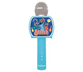 Mikrofon karaoke LEXIBOOK Stitch / Bluetooth / uchwyt na telefon / 3 efekty głosowe / 3 W