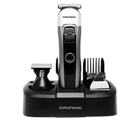 Grundig MGK 6841 czarno-srebrny / Maszynka do strzyżenia włosów / Wyświetlacz LED / Akumulator litowo ION