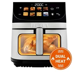 TESLA AirCook DualHeat QD73 XXL / Frytkownica na gorące powietrze / sterowanie cyfrowe / technologia DualHeat