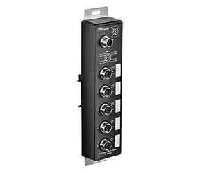 Trendnet TI-XPG50 / Przełącznik przemysłowy / 5- Port M12 / 4X PoE+ / EN50155