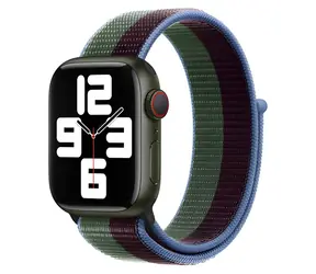 Pasek Devia Nylon Braided Two-Tone Loop Eucalyptus Green do zegarka Apple Watch / 40/41/42 mm / Nylon
