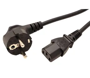Kabel zasilający Roline CEE 7/7(M) - IEC320 C13 czarny / Kabel zasilający / 1,8 m
