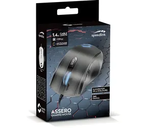 Speed Link SL-680007-BK ASSERO czarna / Mysz gamingowa / przewodowa / 3200 dpi