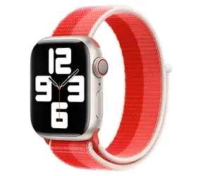 Pasek Devia Nylon Braided Two-Tone Loop Peony (różowy) / do zegarka Apple Watch / 44/45/46 mm