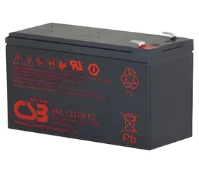 CSB HRL1234W / Akumulator kwasowo-ołowiowy / 12V / 9Ah / 34W / F2