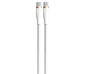 Devia Star Series USB-C/USB-C biały / Kabel ładujący / 1,5 m