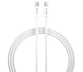 Kabel ładujący Devia SMART Series USB-C - USB-C biały / Kabel ładujący / PD 100 W / 1,5 m