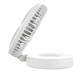 Platinet PRDF0396 biały / Składany wentylator stołowy / 19 cm / Akumulator 2400 mAh / 3 prędkości