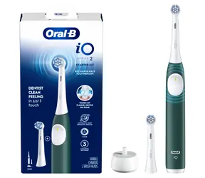 Oral-B iO 2 Forest Green / Szczoteczka elektryczna / Napęd magnetyczny / Ruch obrotowo-soniczny