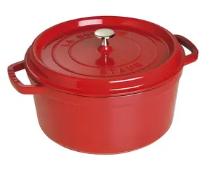 Staub 40509-852-0 wiśniowo-czerwony / Naczynie do pieczenia / okrągłe / 28 cm