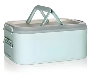 Pudełko na przyjęcie BANQUET Tin Party Box Culinaria Mint / Pudełko do przechowywania / 40 x 28 x 17,8 cm
