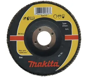 Tarcza ścierna listkowa Makita P80 150 mm / Tarcza ścierna / Otwór 22,2 mm / Metal, aluminium, stal