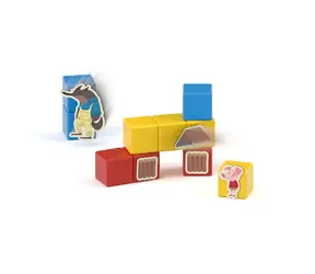 Geomag MagiCube Trzy Małe Świnki / Magnetyczny zestaw konstrukcyjny / 42 elementy / od 3 lat
