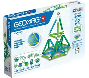 Geomag Classic / Magnetyczny zestaw konstrukcyjny / 60 elementów / od 3 do 99 lat