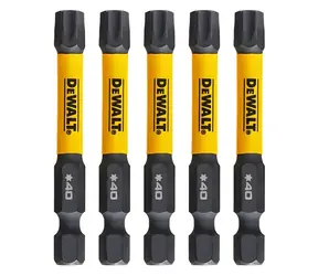 Zestaw bitów DeWalt T40 / Bity / Extreme Torx / 57 mm / 5 szt.