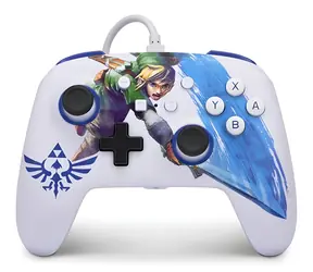 Ulepszony kontroler przewodowy PowerA - Master Sword Attack / Kontroler do gier / przewodowy / USB / do Nintendo Switch